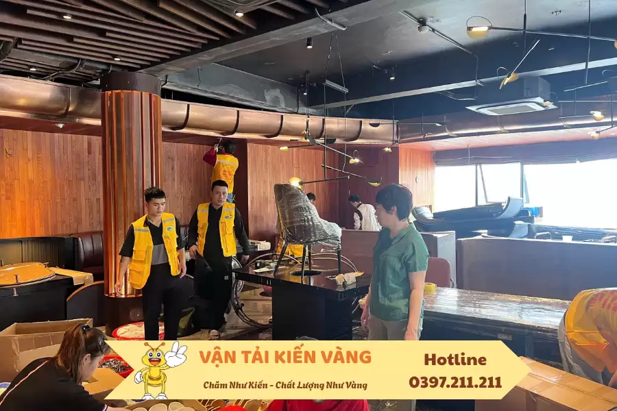 Kiến Vàng nhận chuyển và di dời quán Cafe nhanh, uy tín