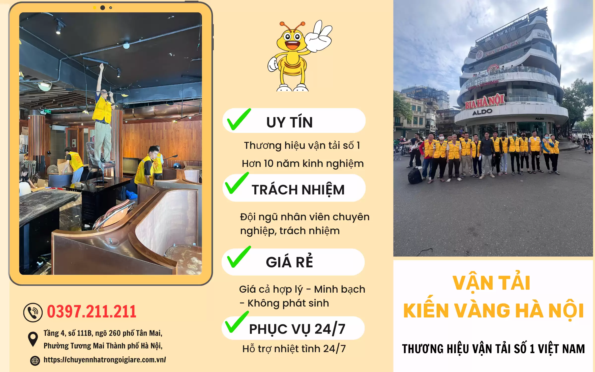 Chi phí chuyển văn phòng trọn gói Kiến Vàng: Giải đáp chi tiết